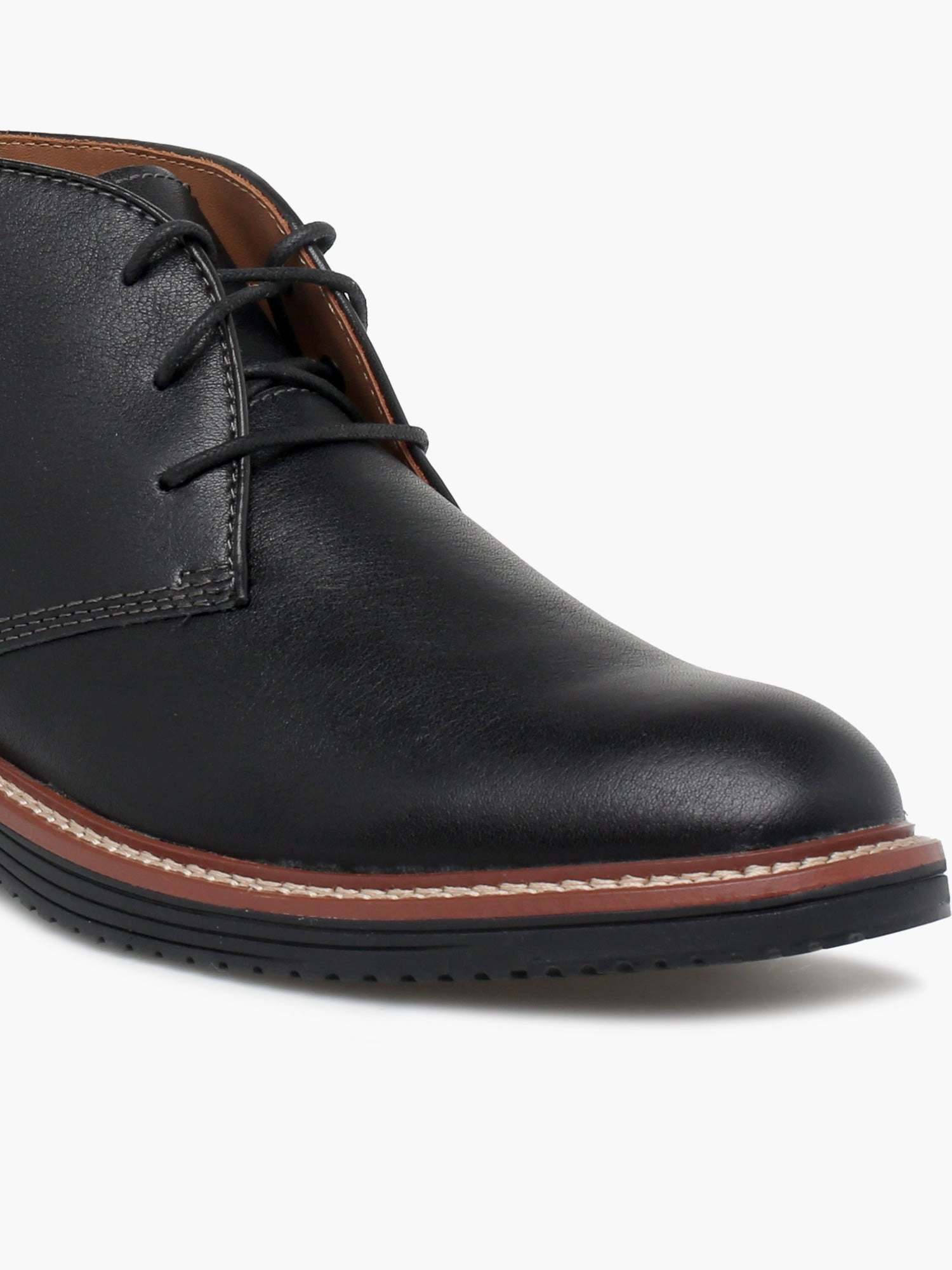 Moto Tall Boots Upton Chukka Black Leather