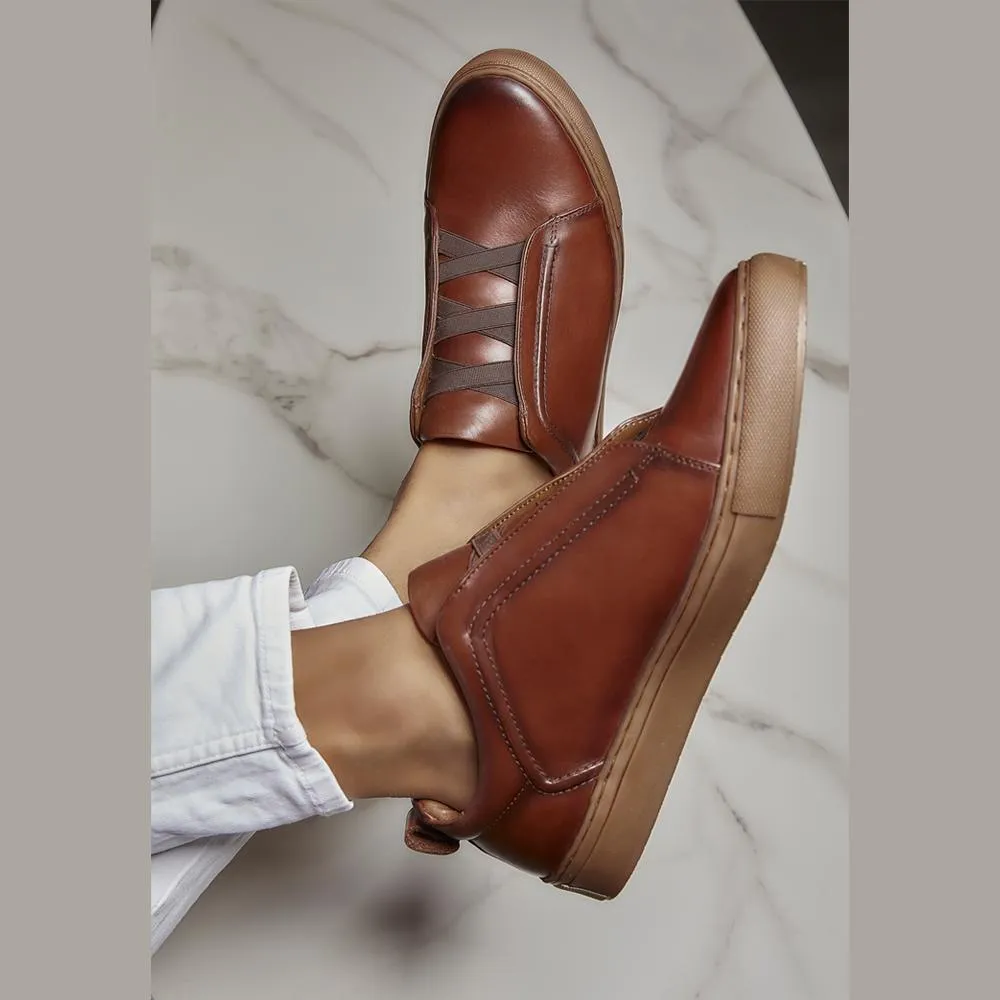 The Batty Tan Men's Sneakers Tresmode Maison Margiela High Top Sneakers