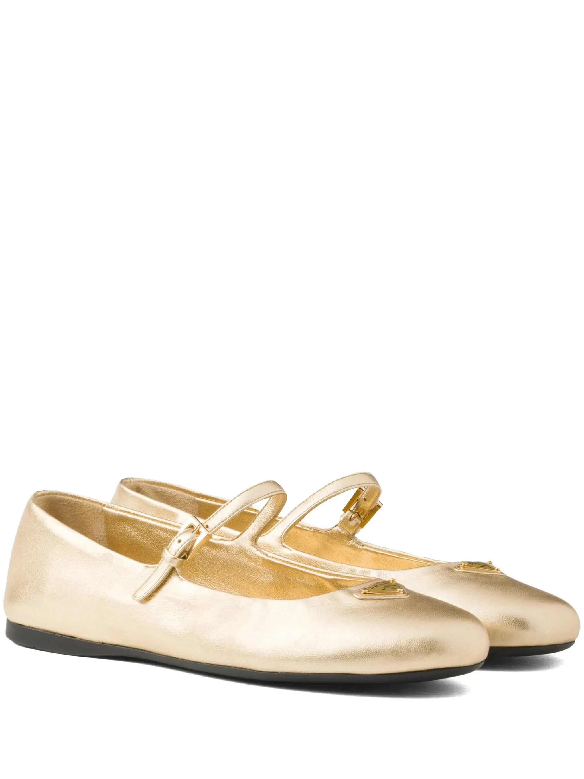 leather ballerina shoes Taupe Shoes Flats
