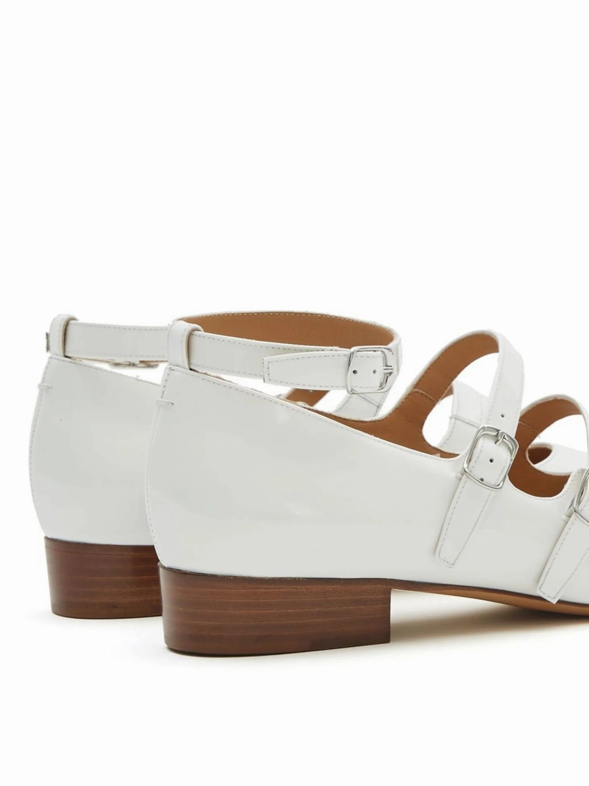 Leopard Flats Shoes Barbs strap-detail ballerina shoes