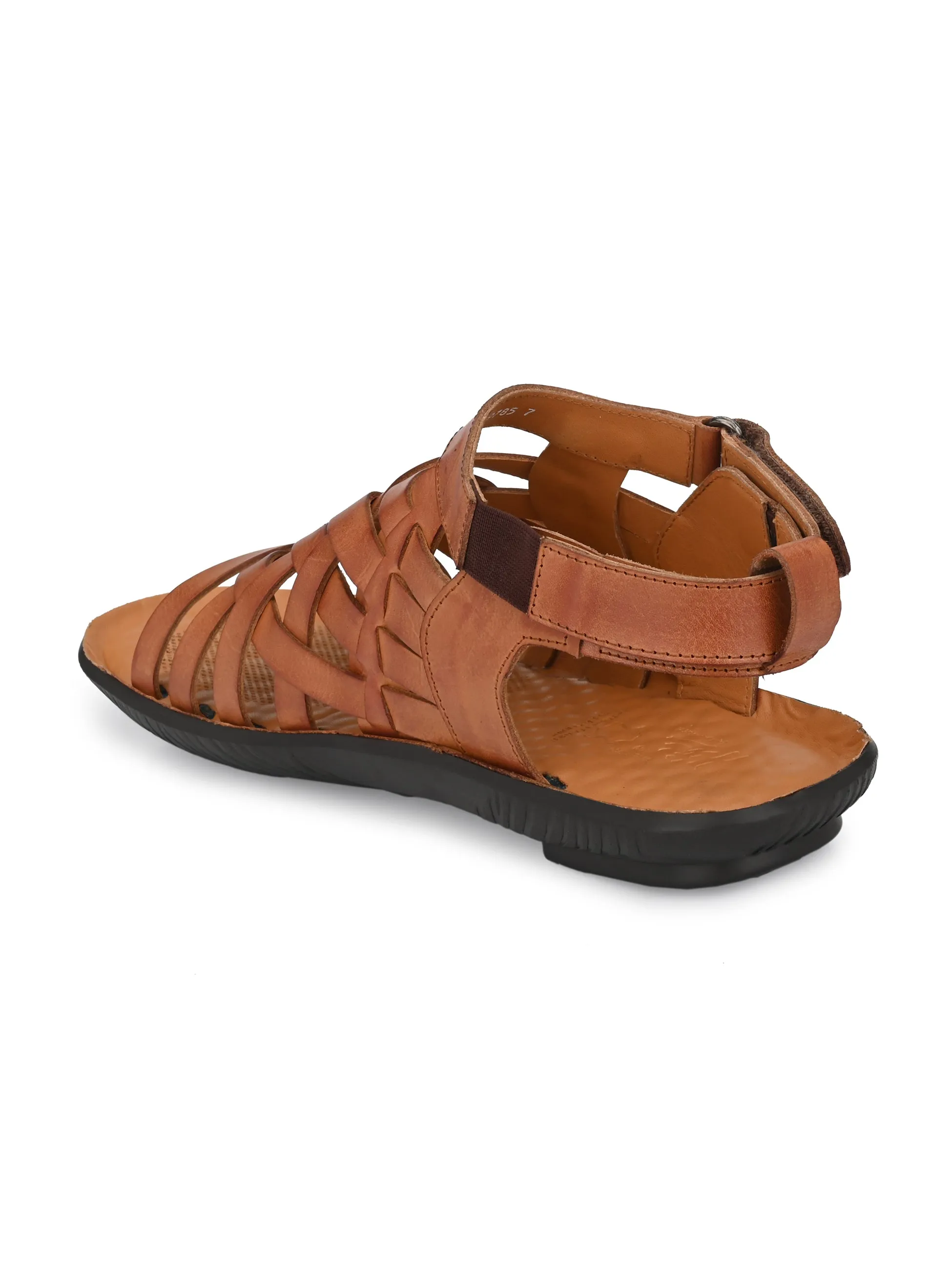 Sarto Sandals Sirocco Tan Leather Strappy Sandals