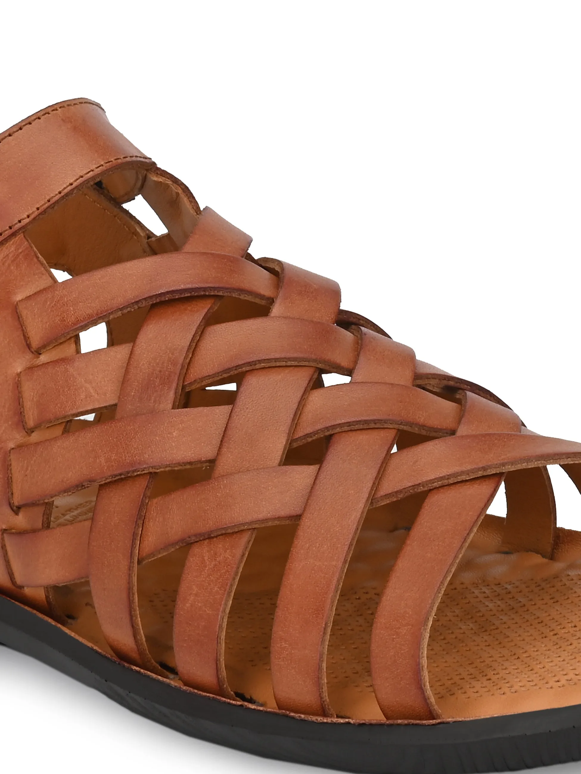 Icon Sandals Sirocco Tan Leather Strappy Sandals