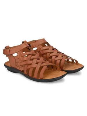 Sandals Vs Secrets Sirocco Tan Leather Strappy Sandals