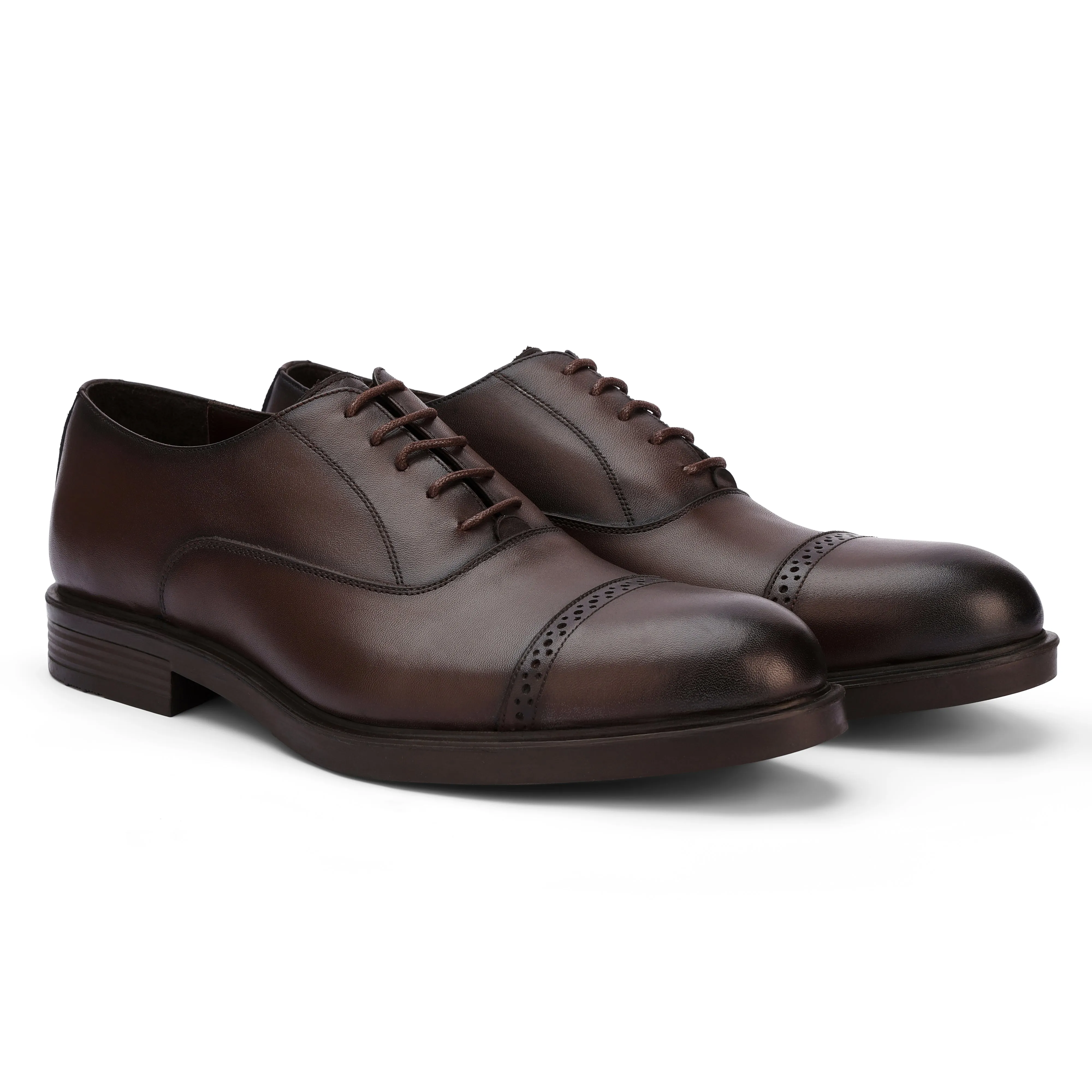 Brio Premium Oxford Shoes - (brown) Suede Shoes