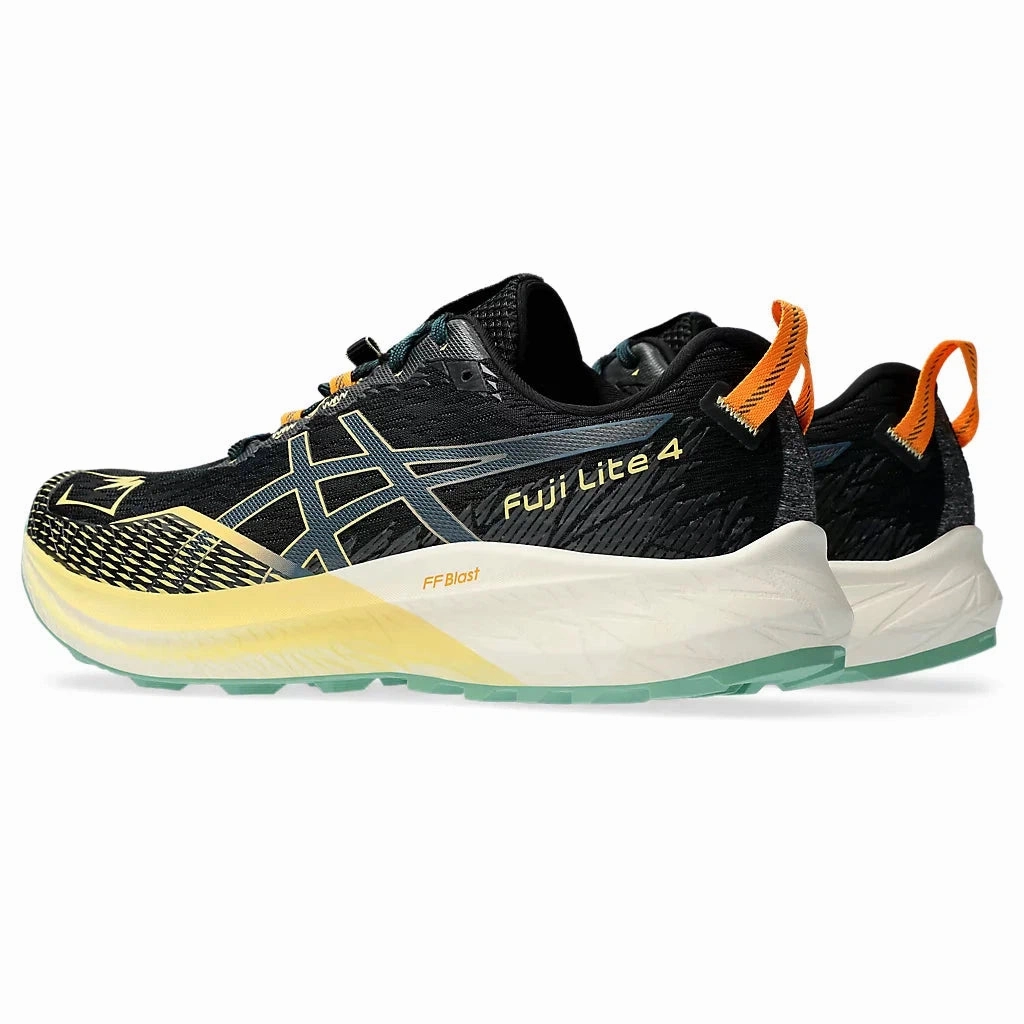 Barefoot Trail Shoes Review Men's Asics Fuji Lite 4 Black/Magnetic Blue