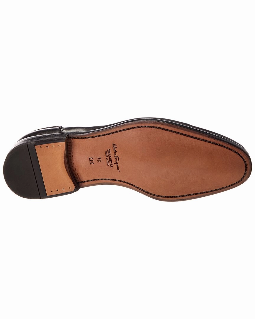 Ferragamo Giave Leather Oxford Finn Oxfords