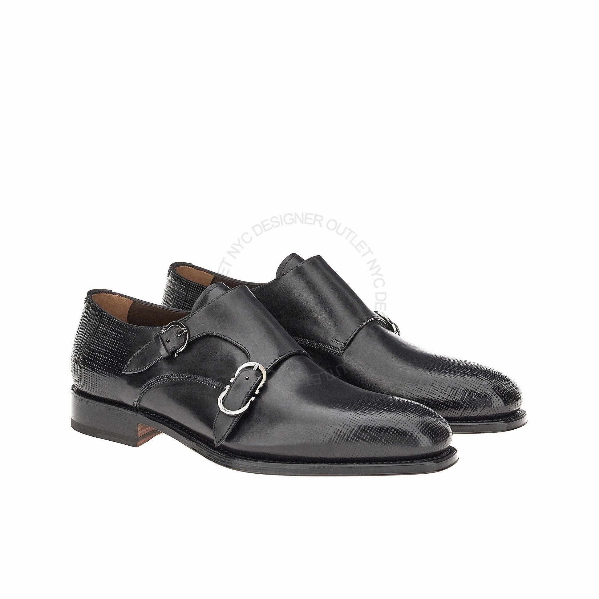 Ferragamo Newson Double Monk-Strap Loafers Loafers Nearby