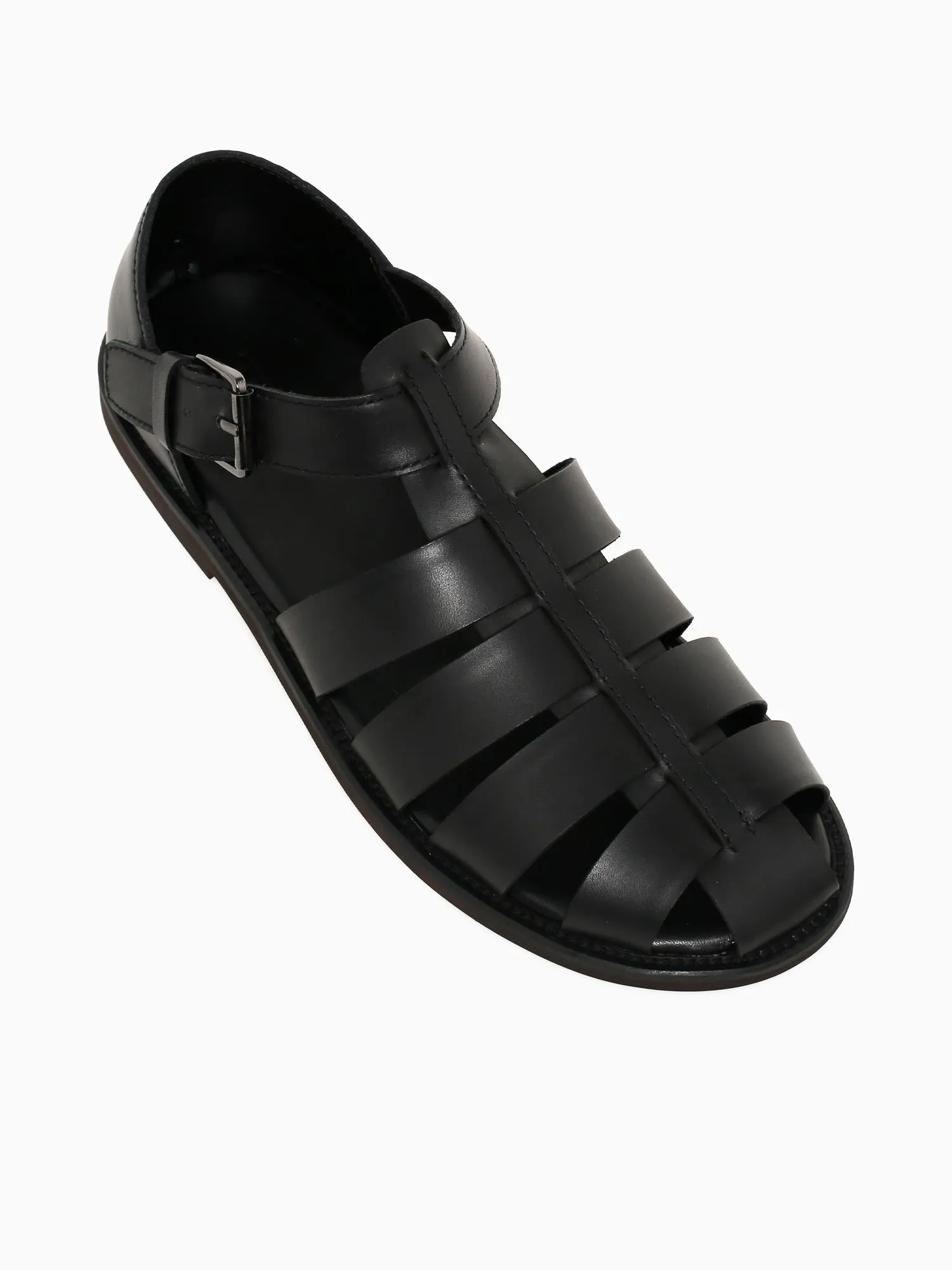 Best Backpacking Sandals Finn Black Burshed Calf