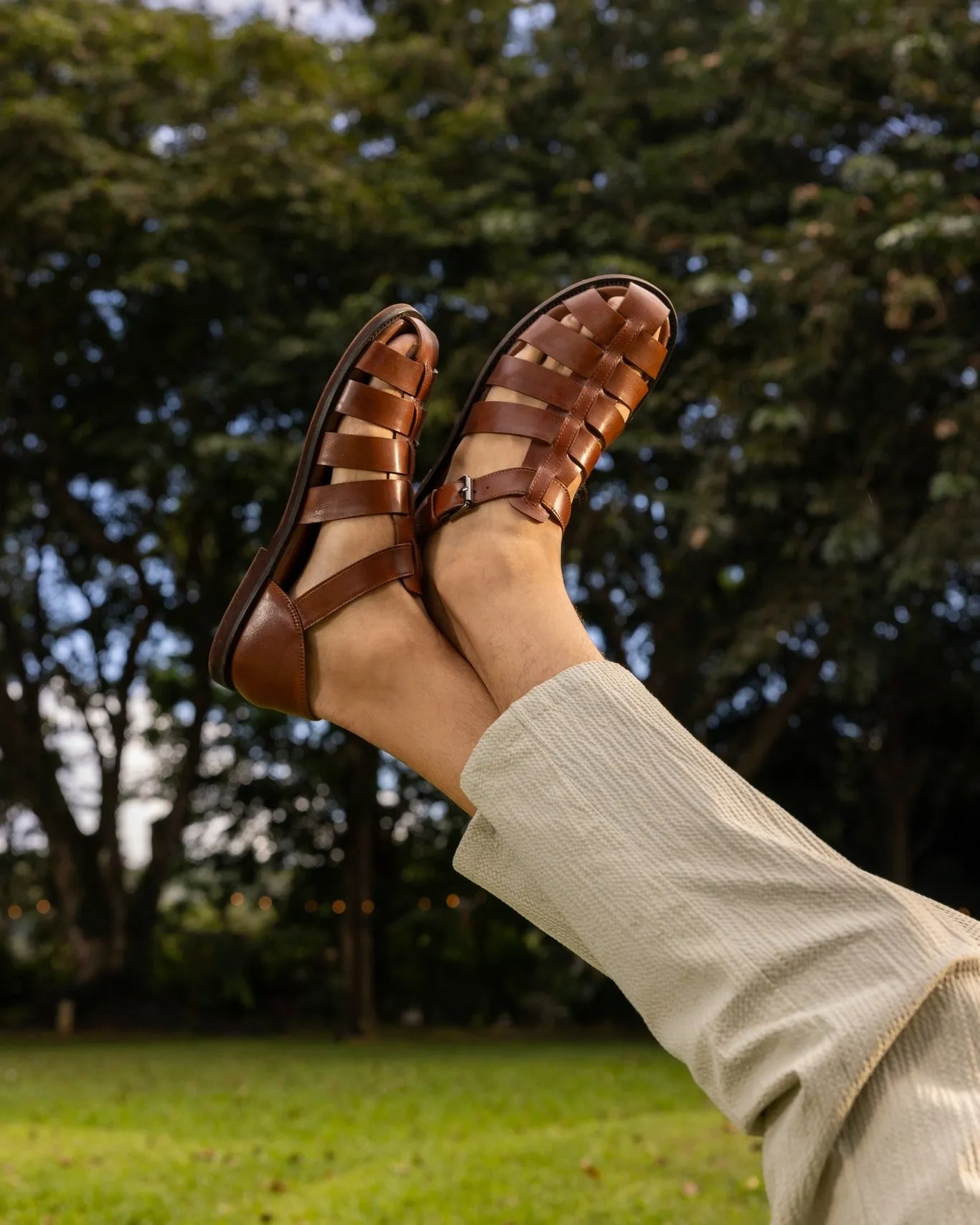 Shoe Sandals Finn Tan Burshed Calf