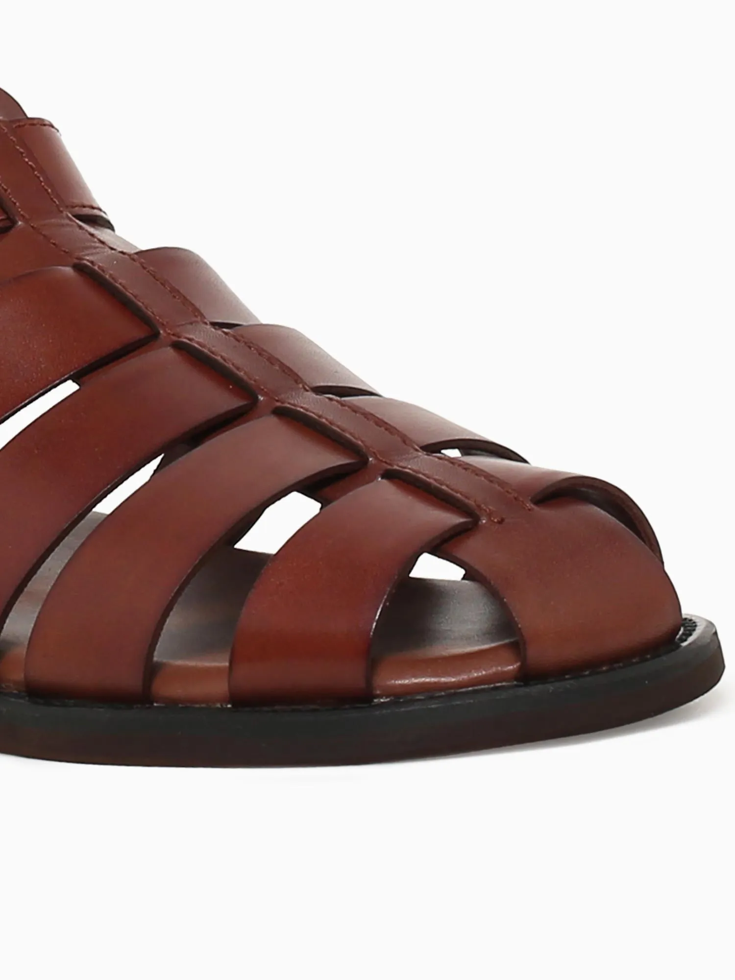 J Renee Sandals Finn Tan Burshed Calf