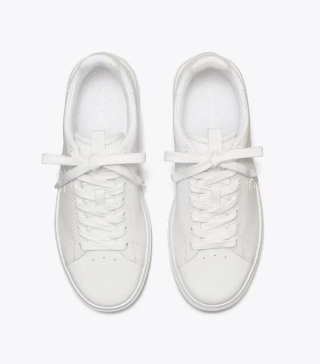 Double T Howell Court White/White Leather Air Jordan 4 Retro Sneakers