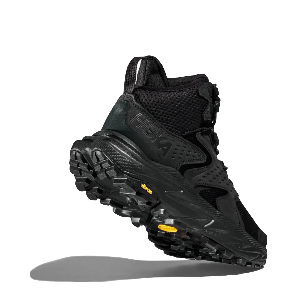 Hoka Men's Anacapa 2 Mid GTX Boots in Black/Black Shoes Discounted