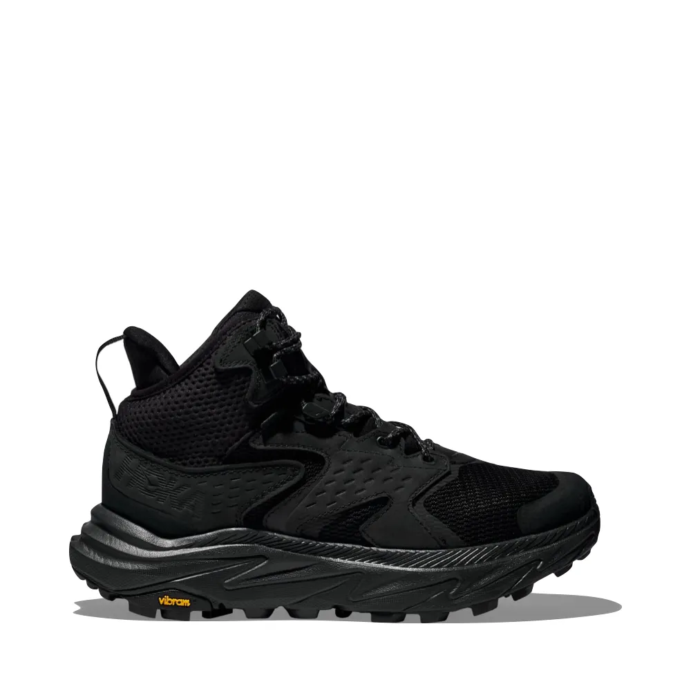 Carbon Plated Shoes Hoka Men's Anacapa 2 Mid GTX Boots in Black/Black