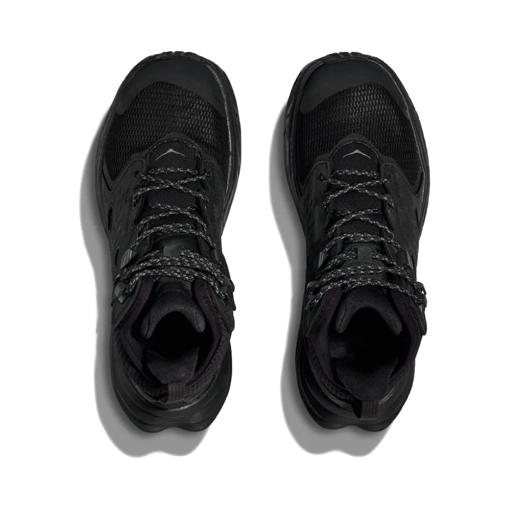 Price In Malaysia Hoka Men's Anacapa 2 Mid GTX Boots in Black/Black