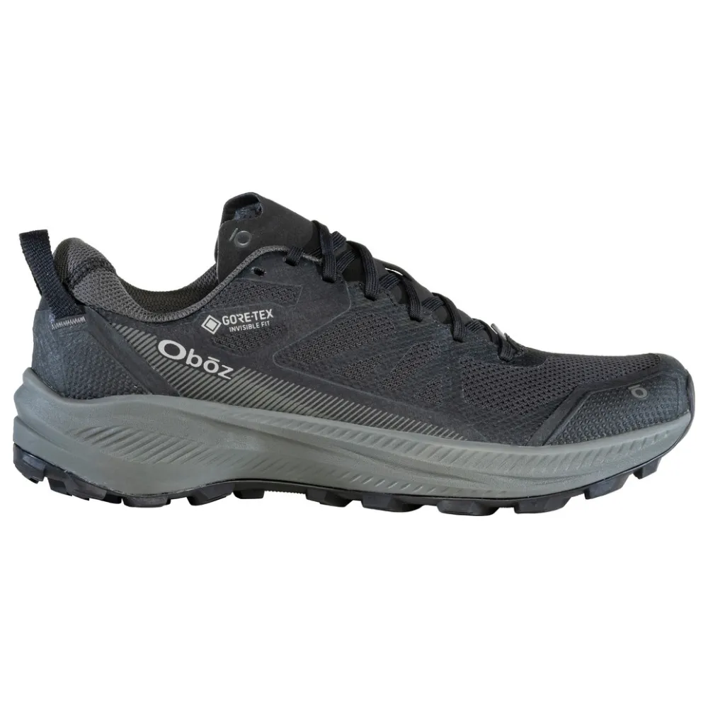 Trail Hiking Shoes Waterproof Oboz Katabatic LT Low GTX Black Sea Waterproof Hiking Shoe (Men's)
