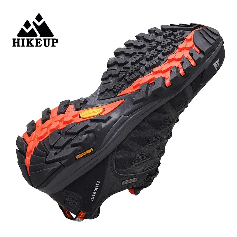 HIKEUP Leather Hiking Shoes for Men orthopedic Cushioning Outdoor Climbing/ FREE Shipping 15 days Beginners Hiking Shoes