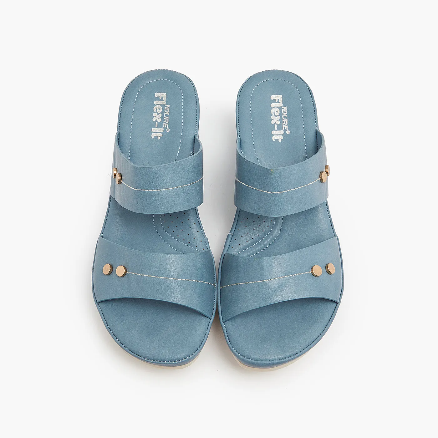 Lower East Side Flat Shoes Platform Strappy Slippers