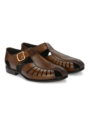 Roman Leather Ethnic Peshawari Sandals Cheeks Sandals