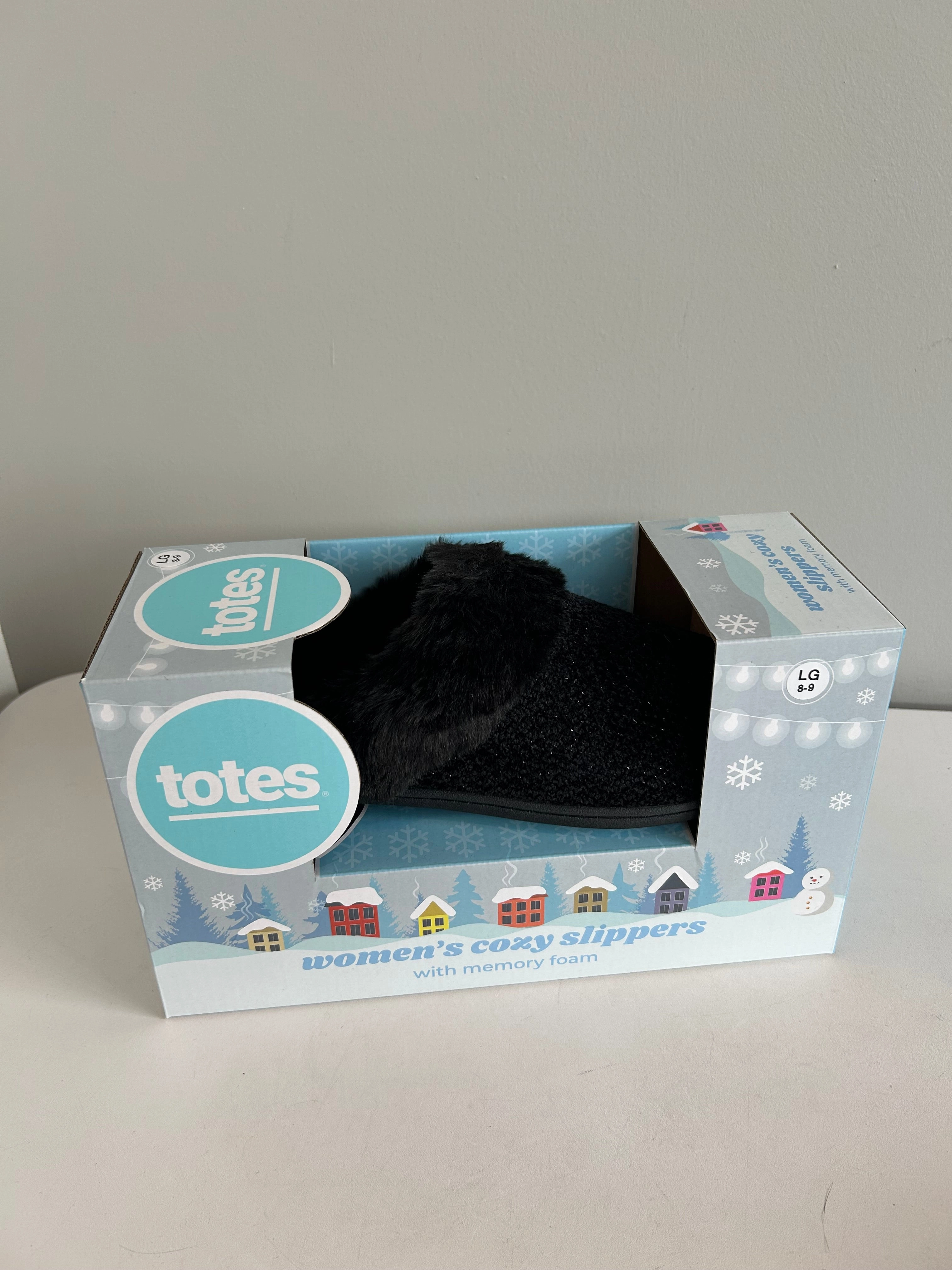 Slippers By Totes In Black Vegetarian Slippers