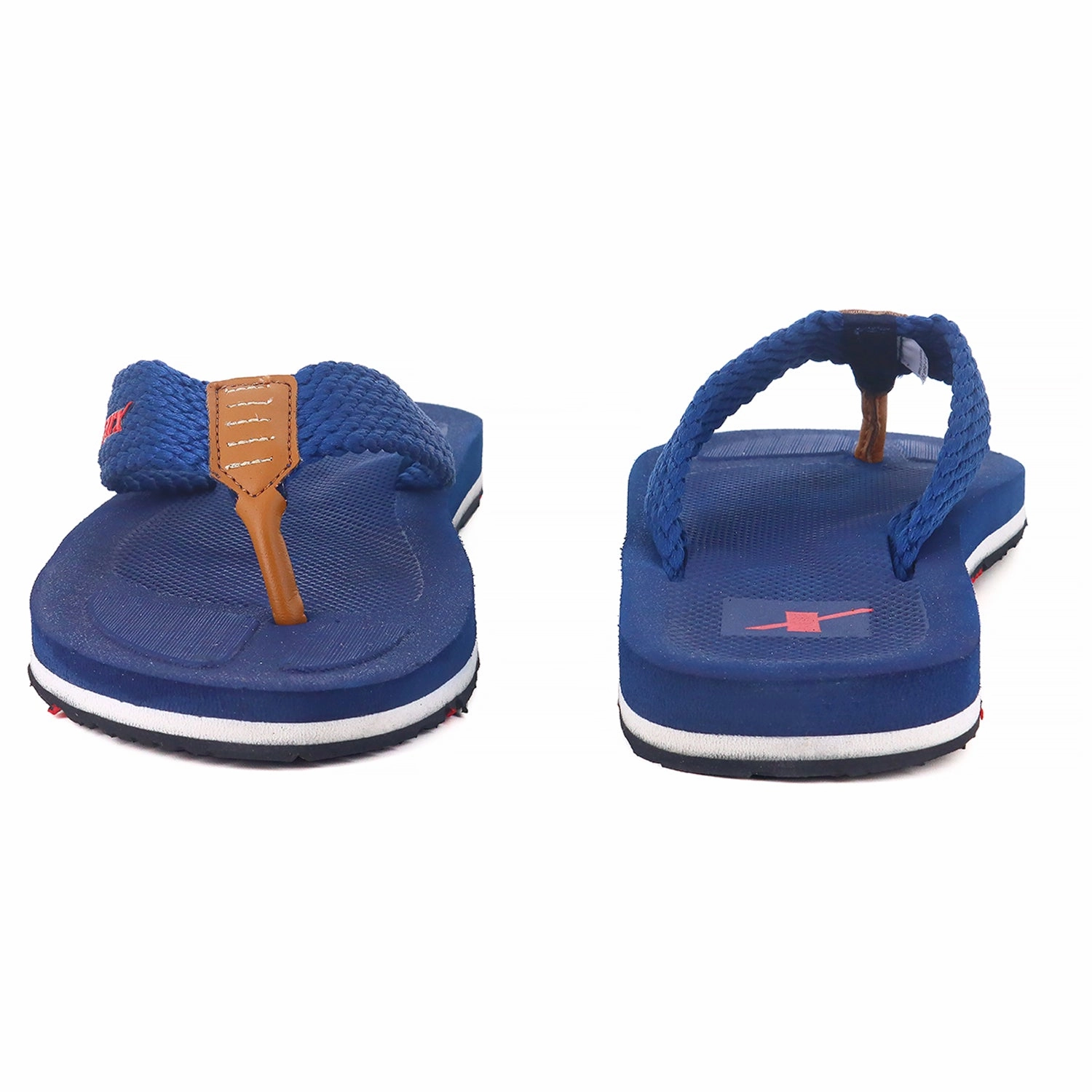 Flip Flops for Men SFG 158 Slippers White Knit