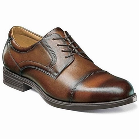Florsheim Midtown Cap Toe Oxford Cognac Leather (Men's) Oxfords Meaning