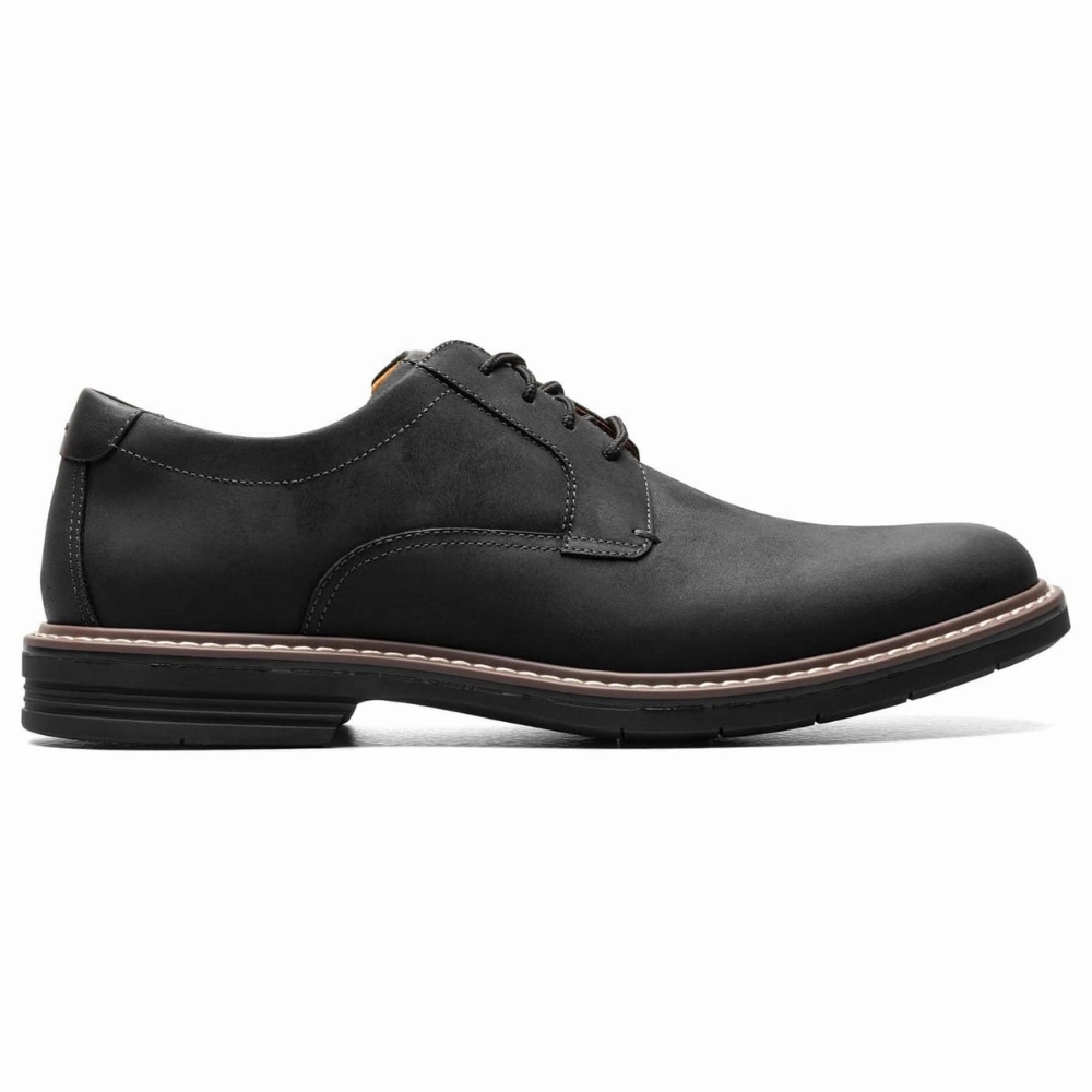 Faux Suede Oxfords Florsheim Norwalk Plain Toe Black Multi Oxford (Men's)