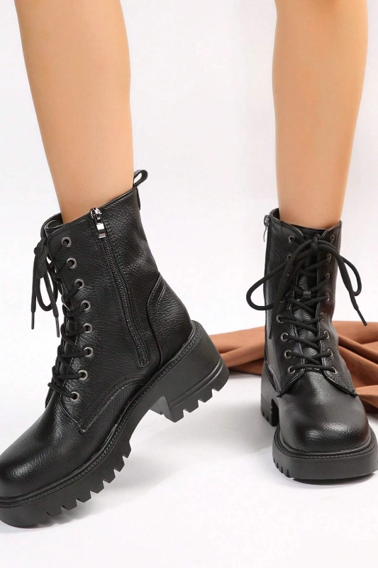 Forever Women Sole Lace Up Combat Boots Fox Mx Boots