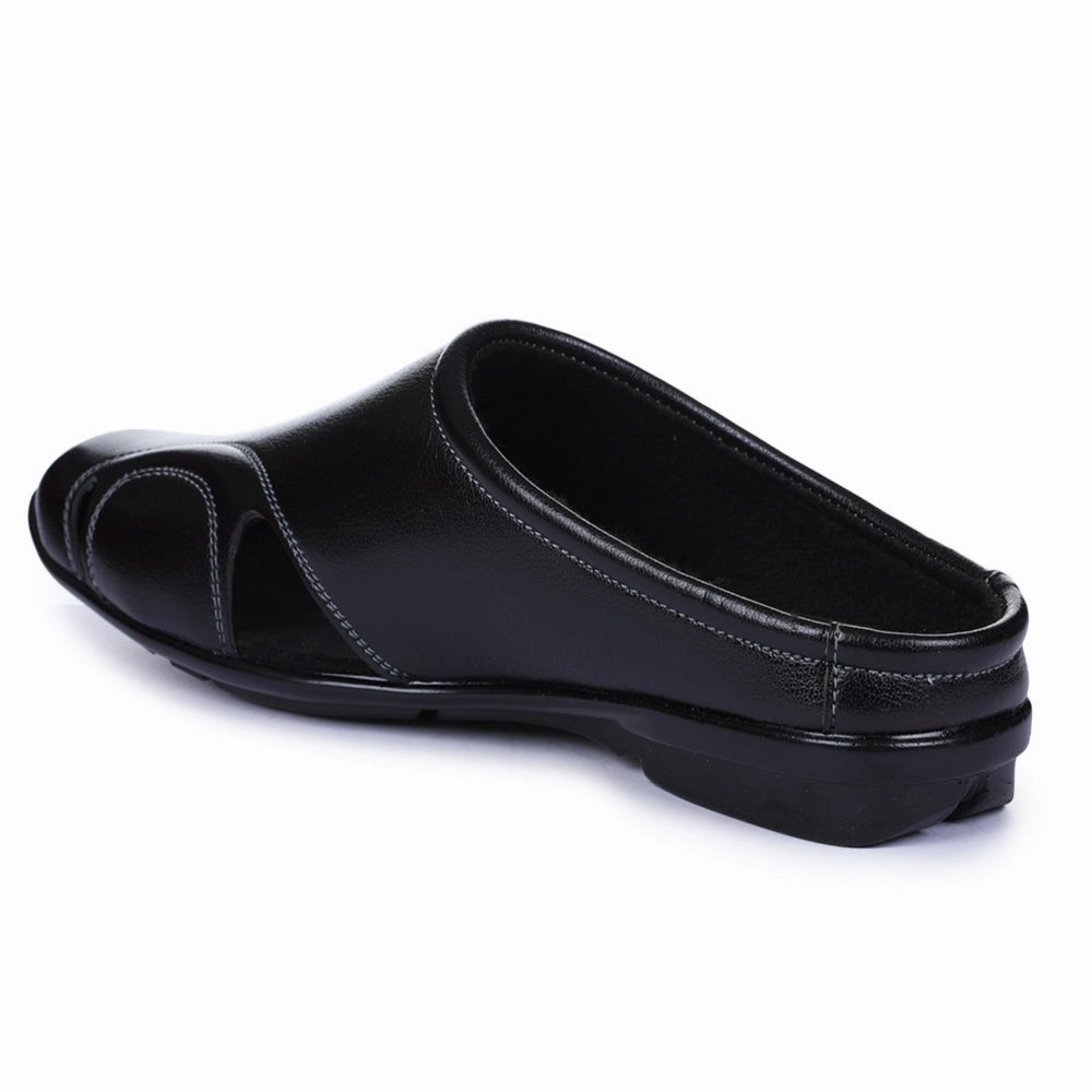 Fortune Black Casual Slip-on Mules For Men J-153 By Liberty Slides Sand
