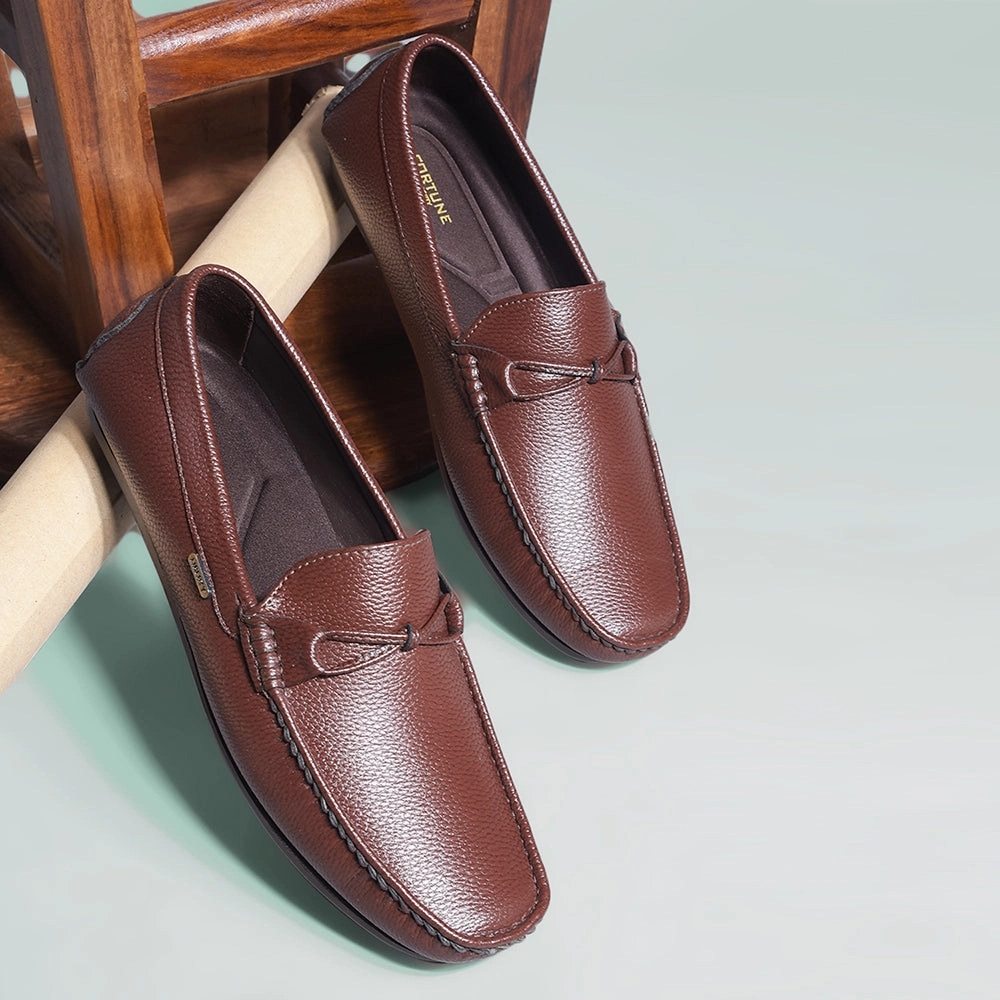 Fortune Brown Formal Loafers For Men AVL-5 By Liberty Sperrys Loafers