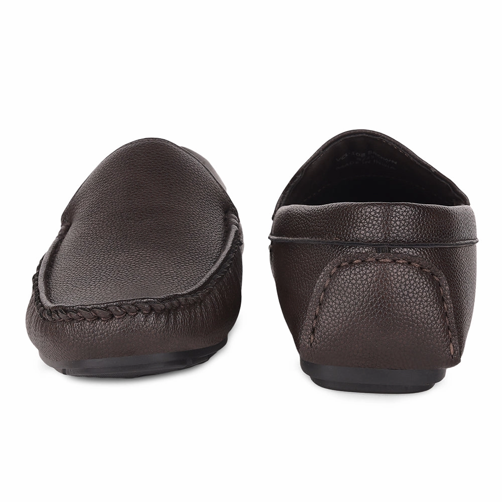 Morjas Belgian Loafers Fortune Brown Loafers For Men VCL-108 By Liberty