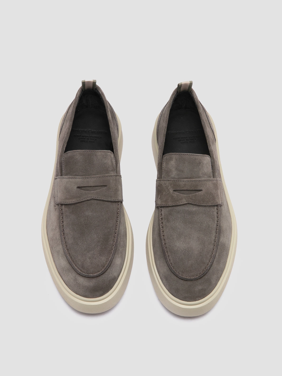 FRAME 001 - Grey Suede Penny Loafers Nb 1906 Loafers