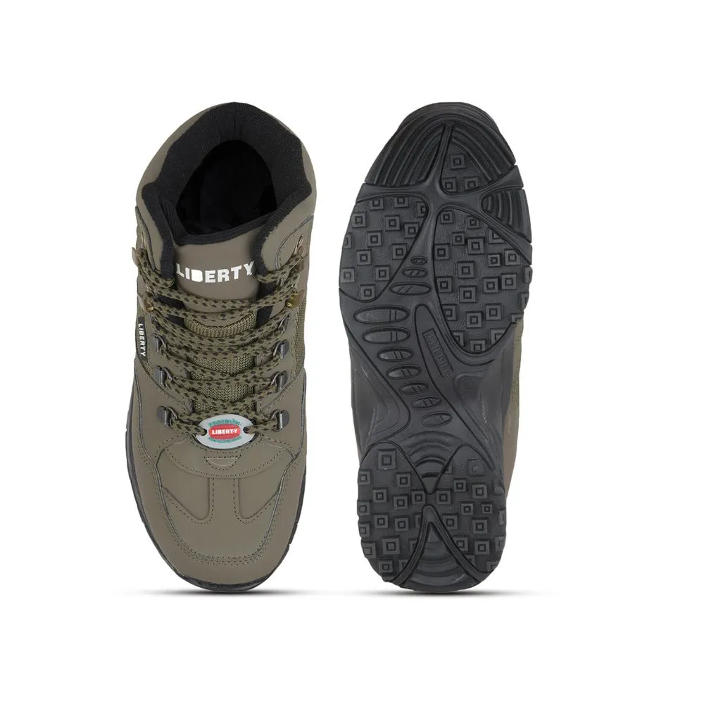Freedom Casual (Green) Defence Hiking/Trekking Ankle Shoes SHIKHARPRM By Liberty Rock Climbing Shoes Ottawa