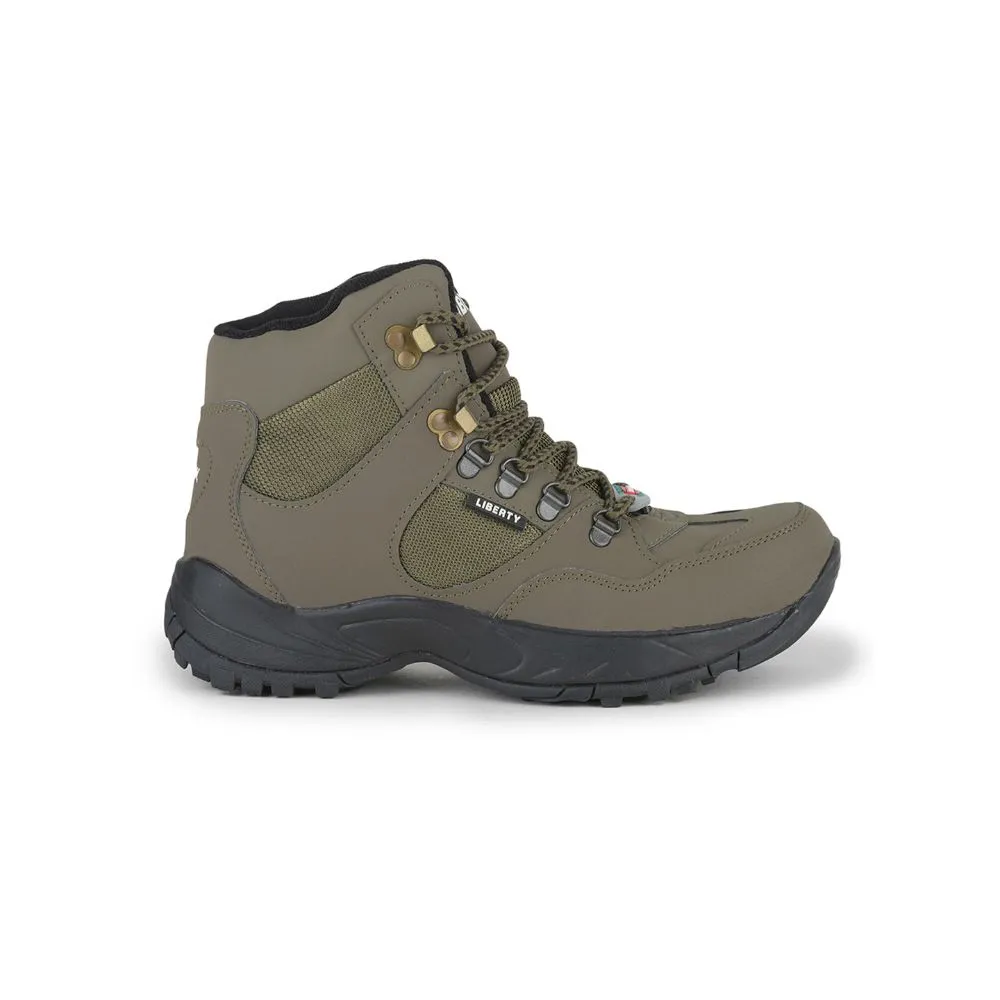 Freedom Casual (Green) Defence Hiking/Trekking Ankle Shoes SHIKHARPRM By Liberty Best Day Hiking Shoes