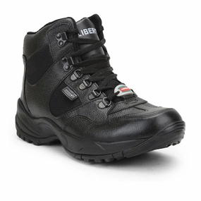 Freedom Casual (Black) Defence Hiking/Trekking Ankle Shoes SHAURYA By Liberty Hiking Shoes In Chinese