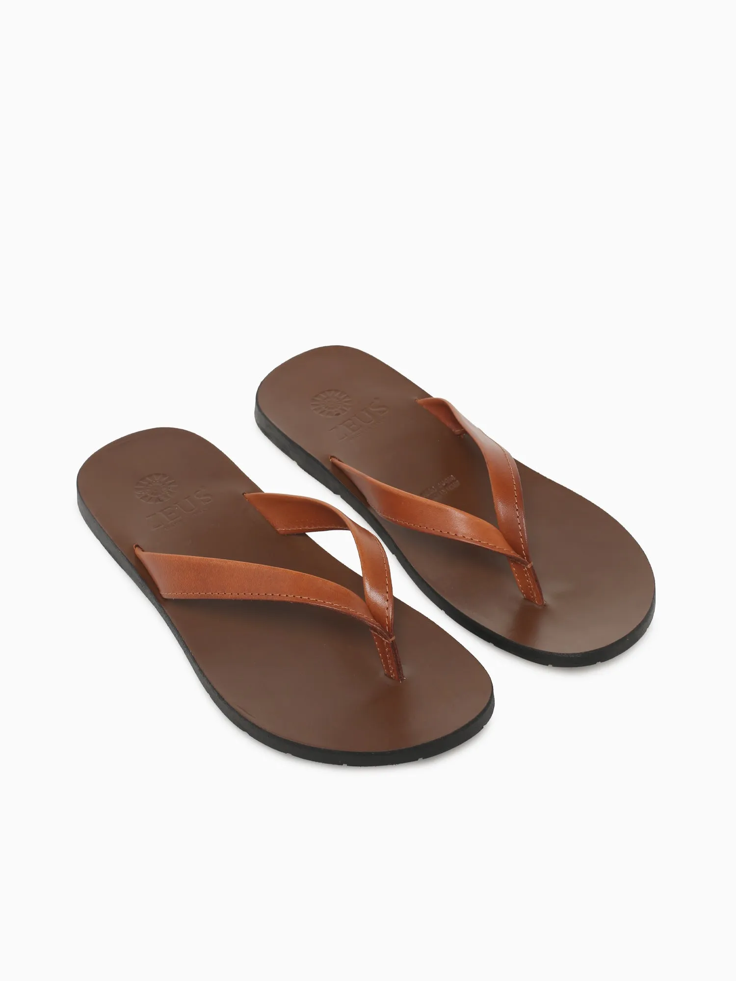 1271 Cuoio Vacchetta Slide Sandals With Arch Support