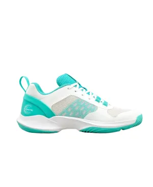 Wilson Hurakn Pro V2 Ladies Padel Shoe (White/Turquoise) New Balance Leather Tennis Shoes