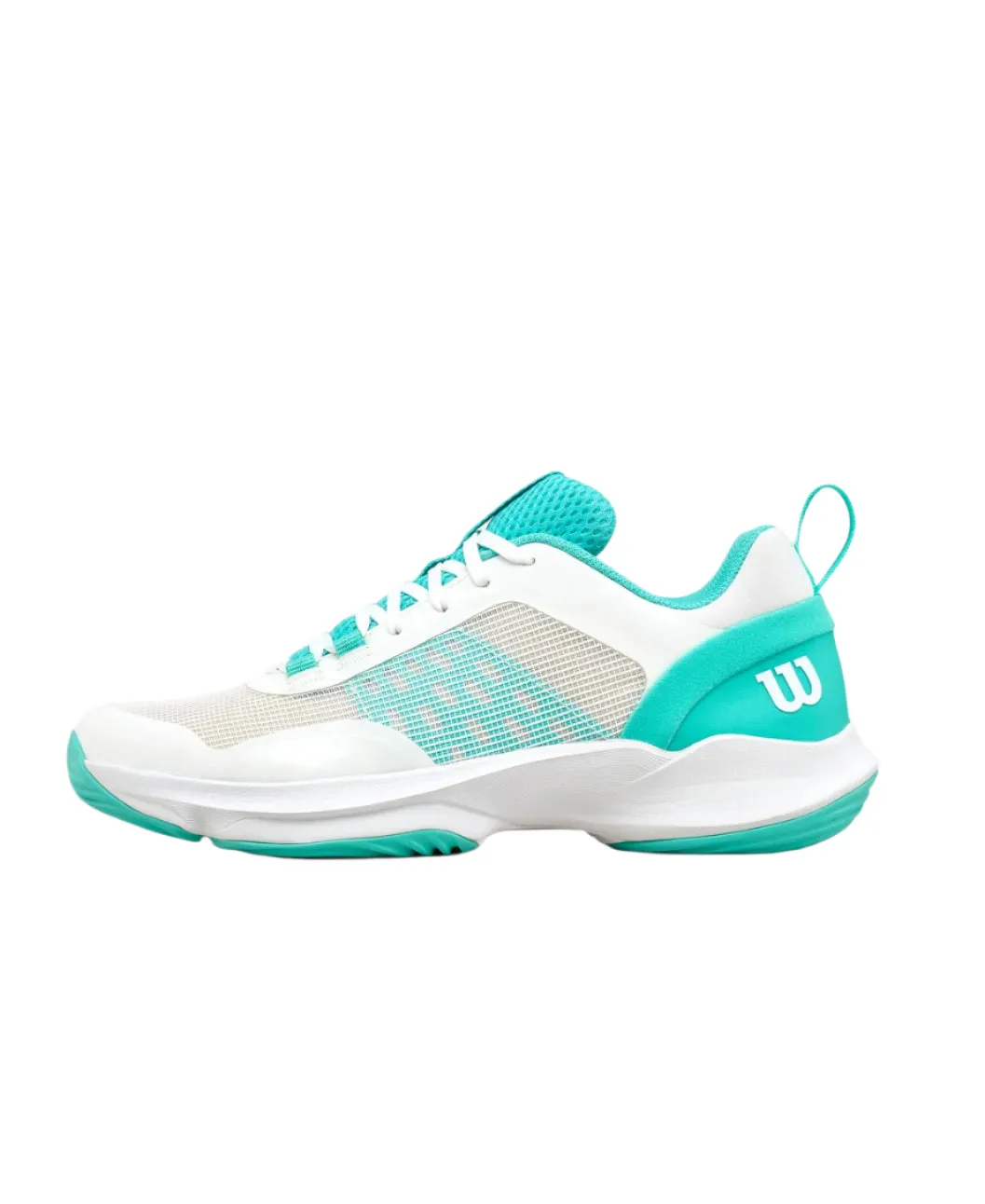 Wilson Hurakn Pro V2 Ladies Padel Shoe (White/Turquoise) Propet Tennis Shoes