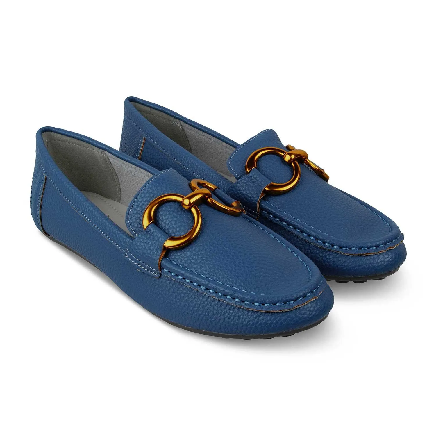 The Wigo Blue Women's Dress Loafers Tresmode To Boot Loafers