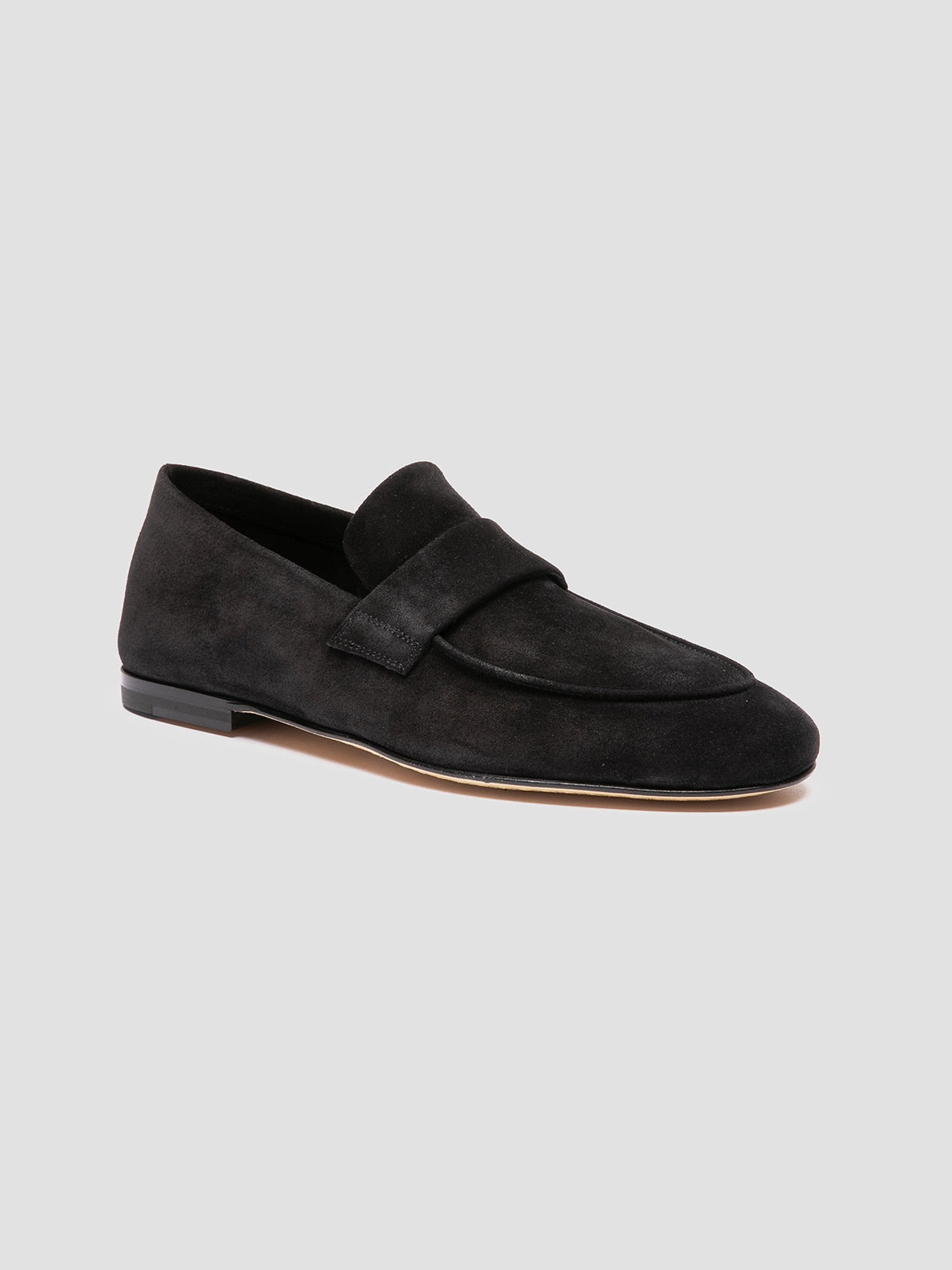 Loafers In Spanish AIRTO 001 - Black Suede Loafers