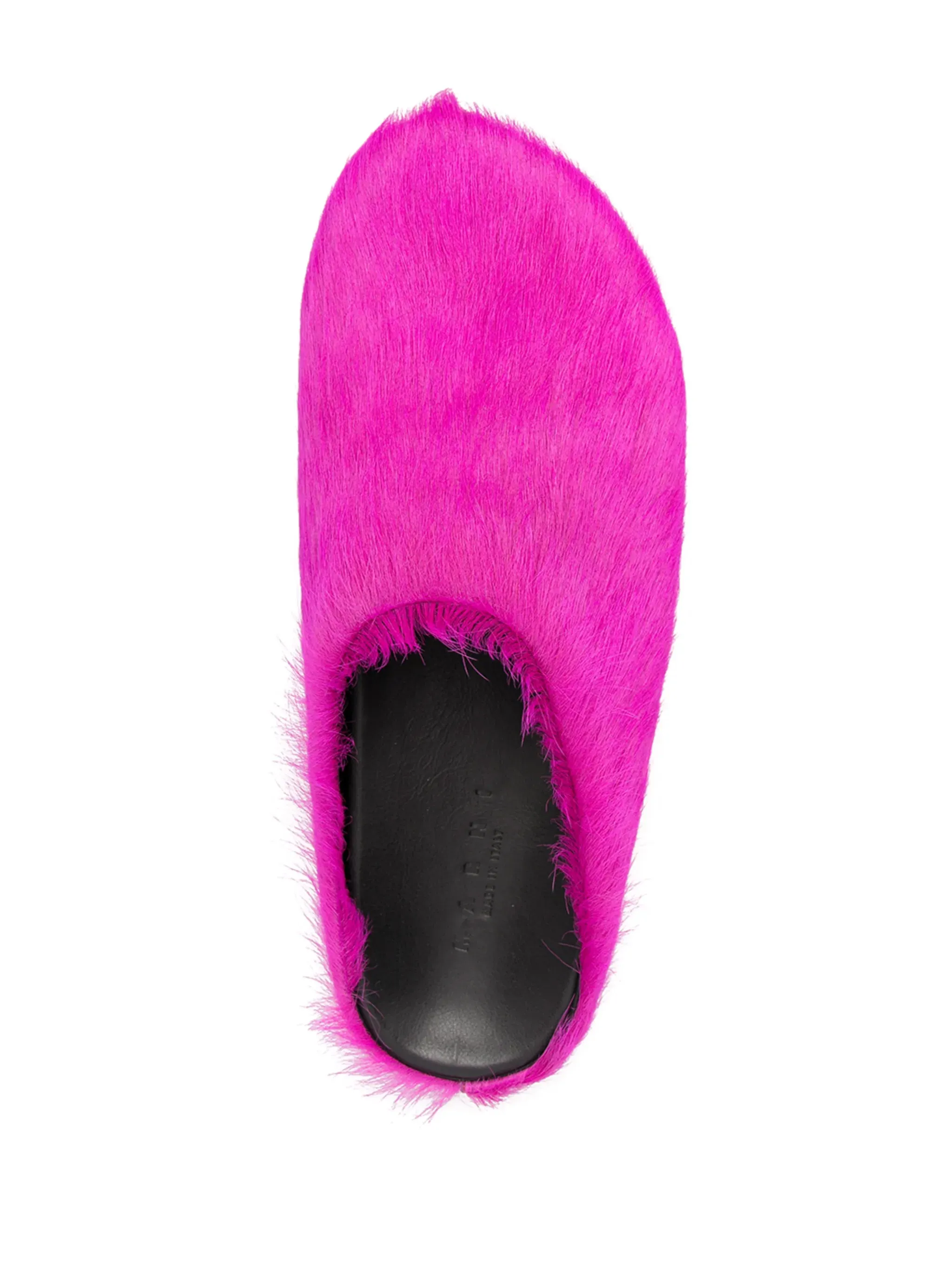 Fussbet Sabot calf-hair slippers Dark Slides