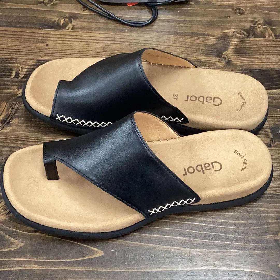 Earth Sandals Shoes Gabor Thong Leather Sandal