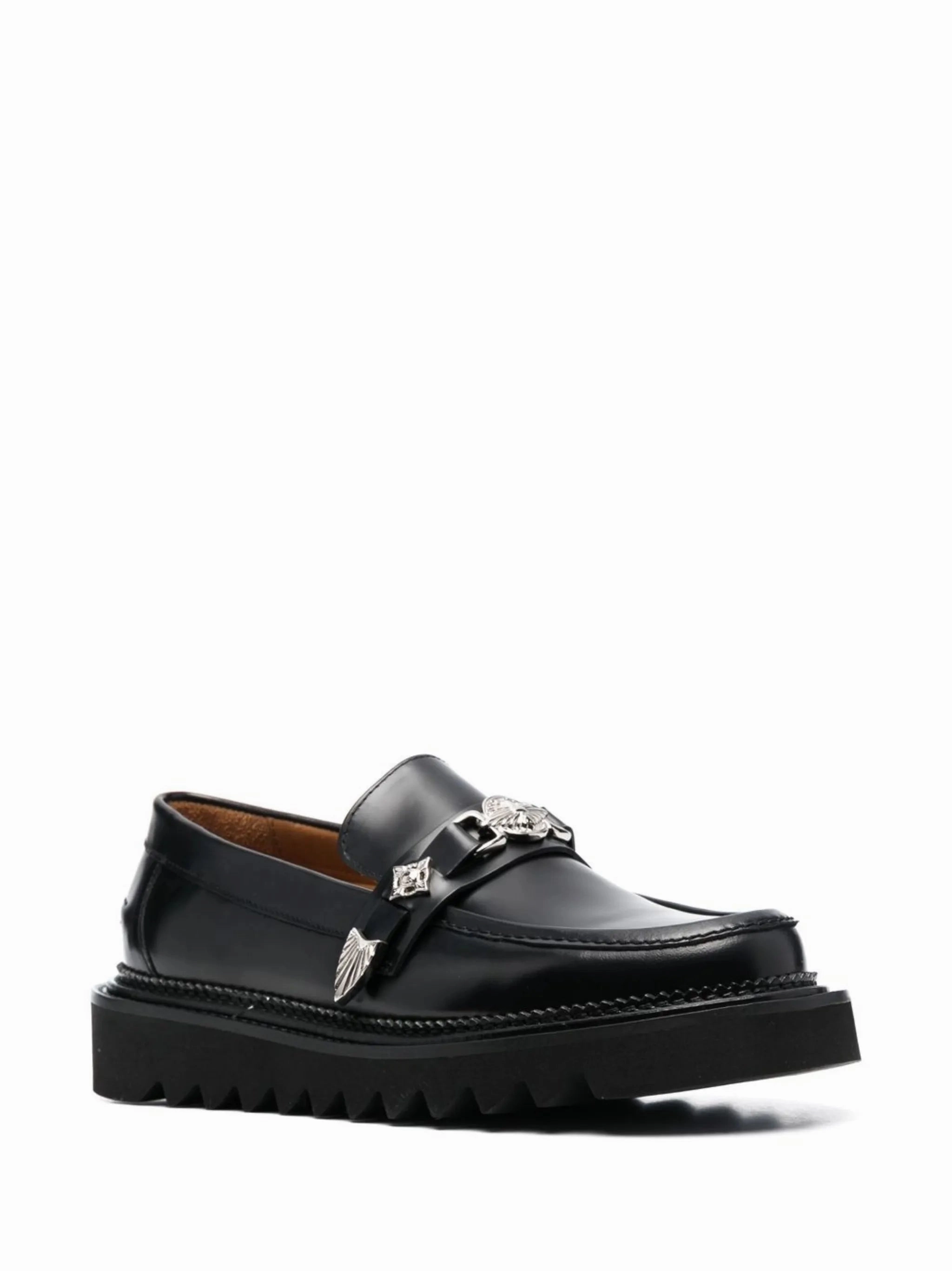Suade Loafers chunky leather loafers