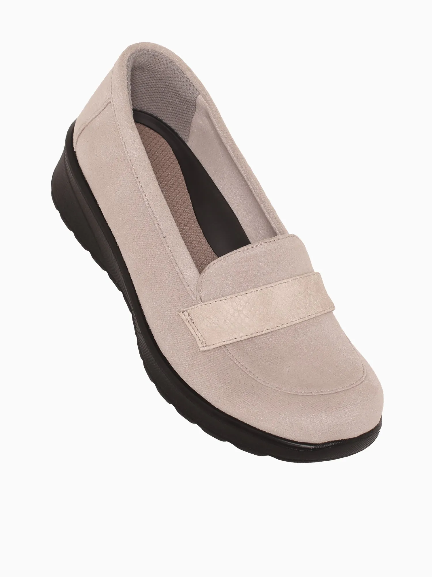 Gamma 2 Sand Fabric Loafers Tassel