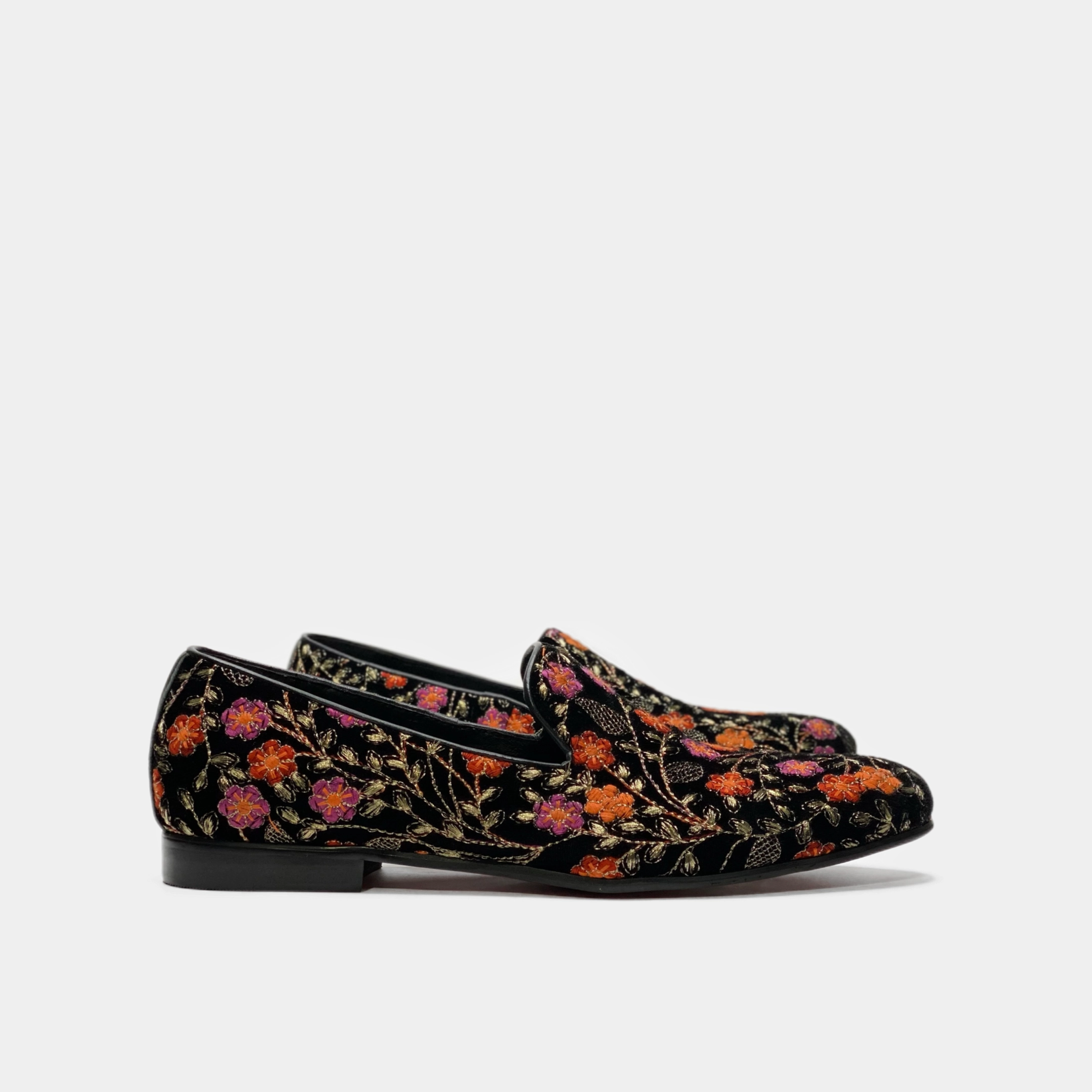 Ballet Slippers Outline Felipe Floral Smoking Slipper