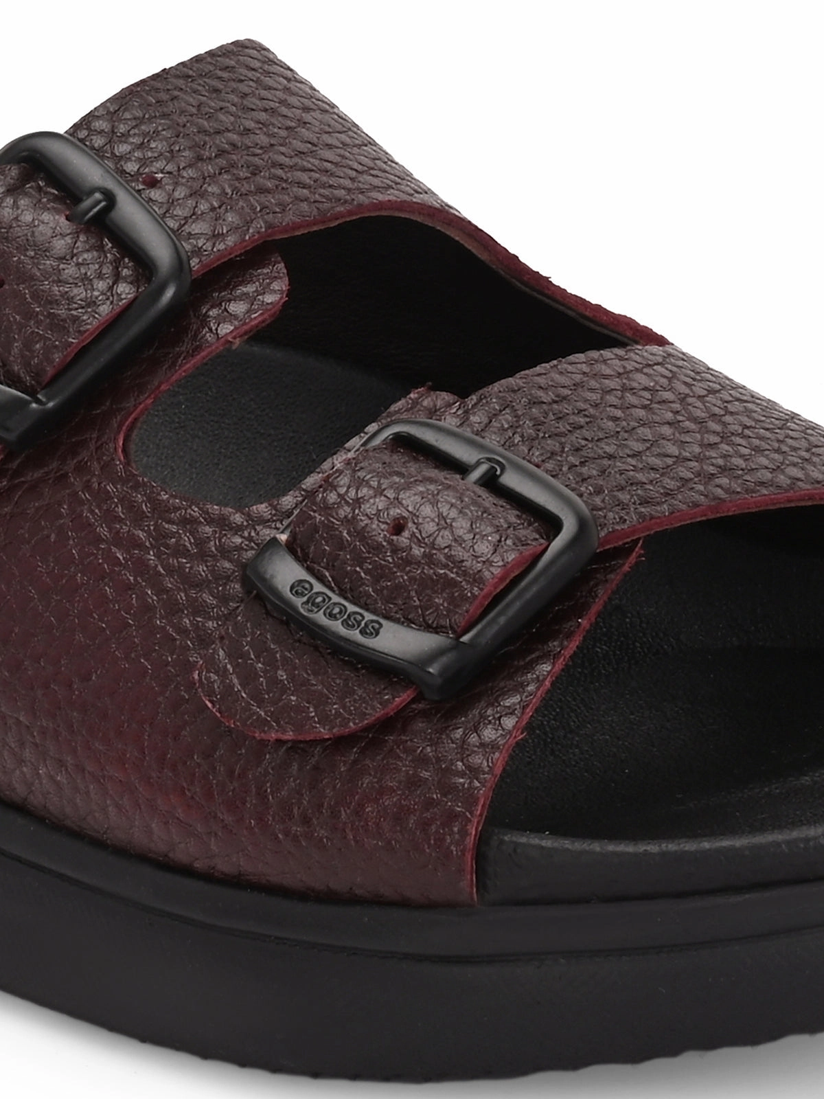 Kai Double Strap Leather Sliders Vinny Ugg Platform Slippers