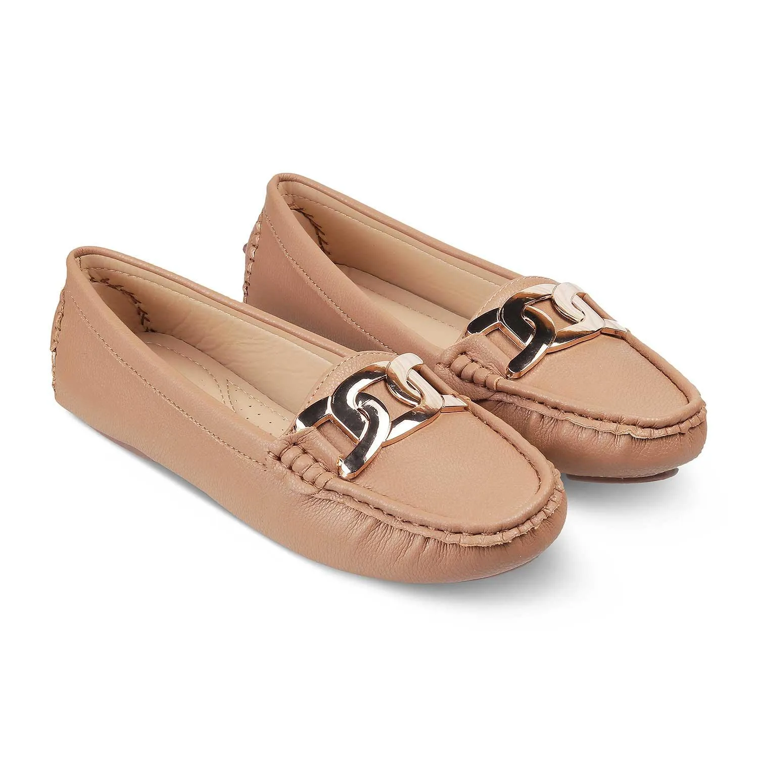 The Yon New Tan Women's Dress Loafers Tresmode Barefoot Loafers