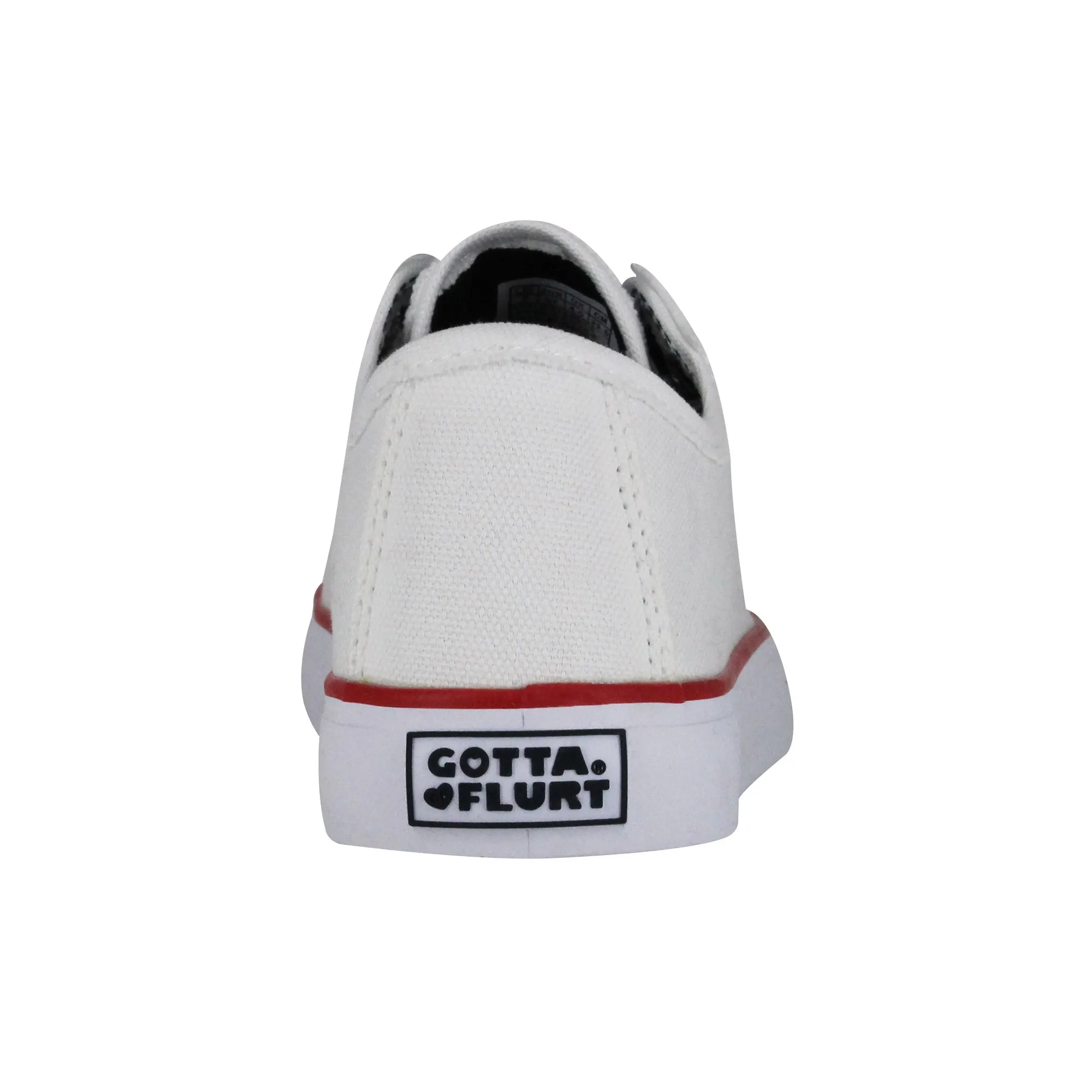 Gotta Flurt Women's Classic II White Canvas Low-Top Sneaker Porterville Sneakers