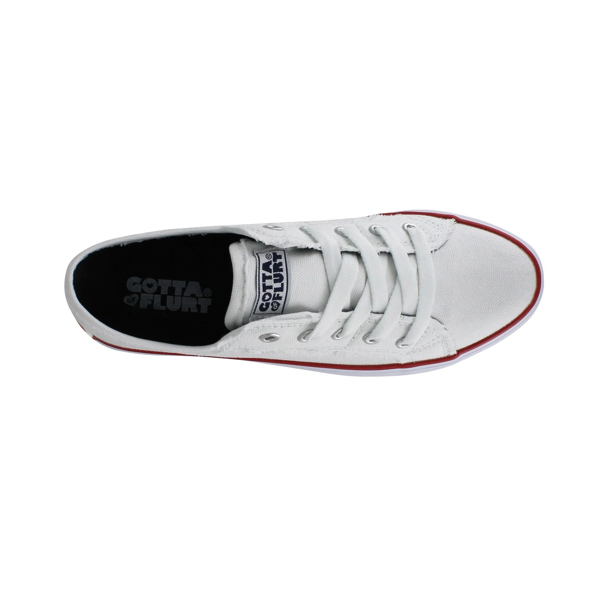 Bulky Sneakers Gotta Flurt Women's Classic II White Canvas Low-Top Sneaker