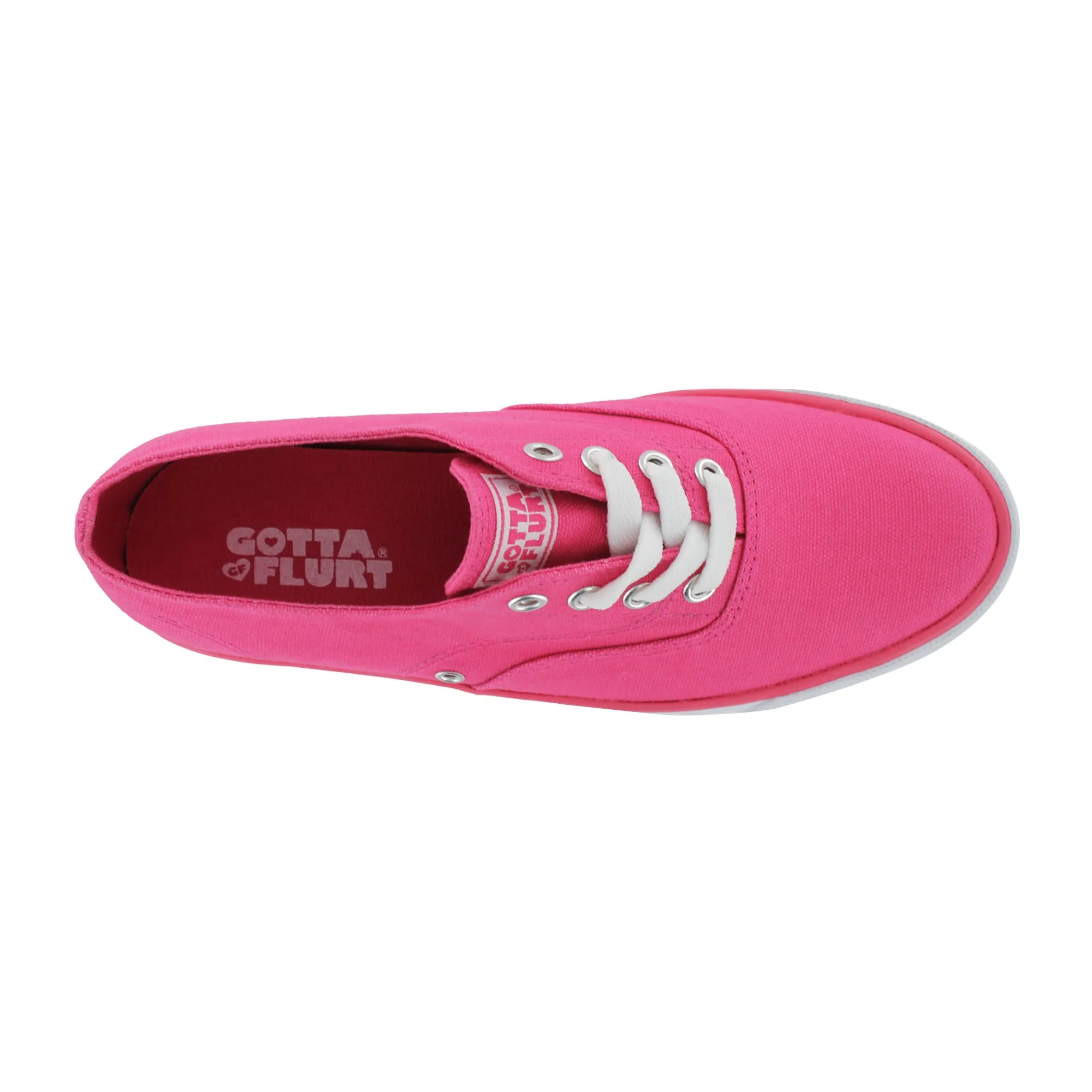 Gotta Flurt Women's Rippy Hot Pink Casual Fashion Sneaker Spiked Sneakers