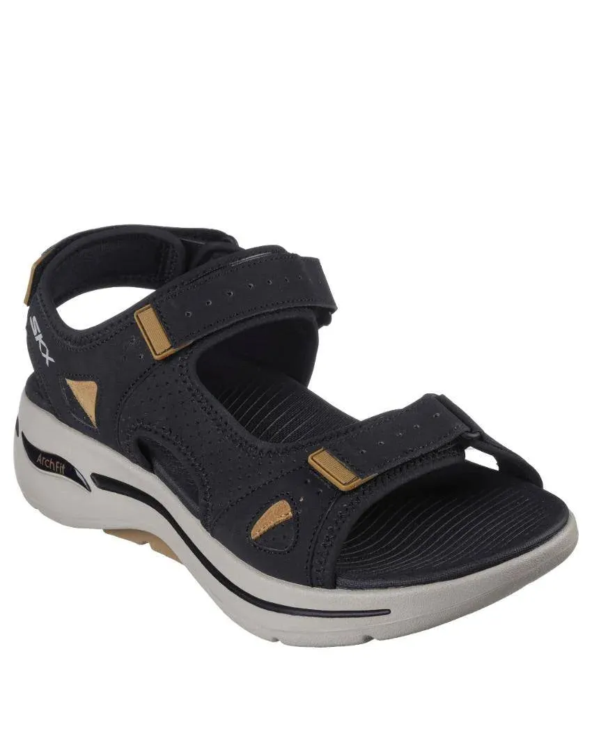 GOWALK ARCH FIT - MISION II - BLACK BROWN Funky Monkey Sandals